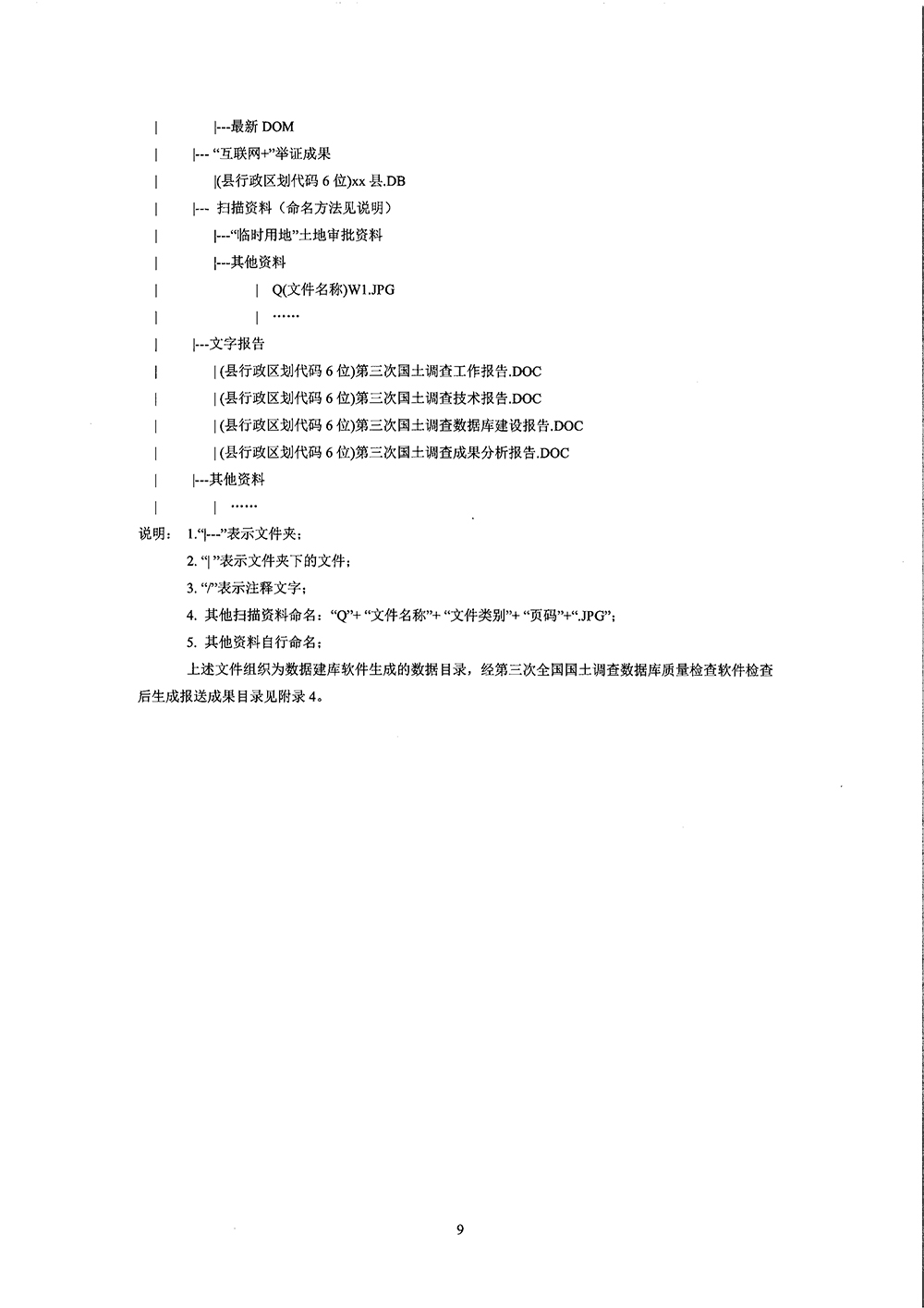 国务院第三次全国国土调查领导小组办公室关于明确第三次全国国土调查县级调查成果报送要求的通知