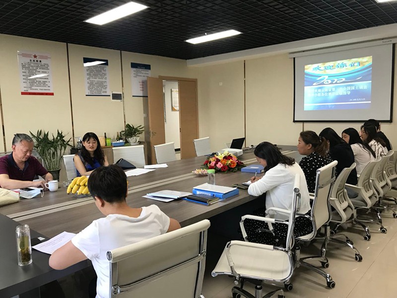 2020年5月8日云南省第三次全国国土调查领导小组办公室检查人员高老师、陈老师到本公司开展云南省第三次全国国土调查保密工作检查