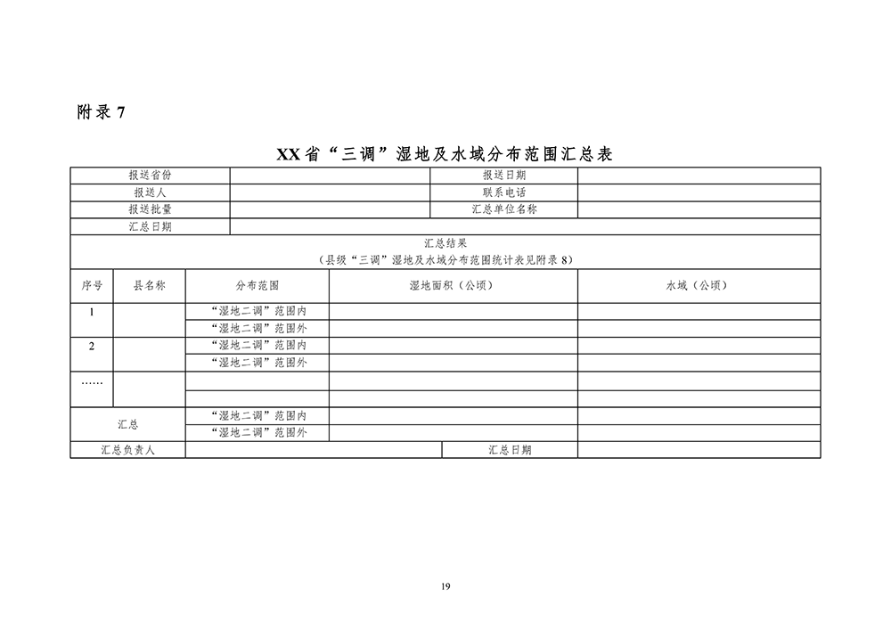 第三次全国国土调查湿地数据比对核查技术规定