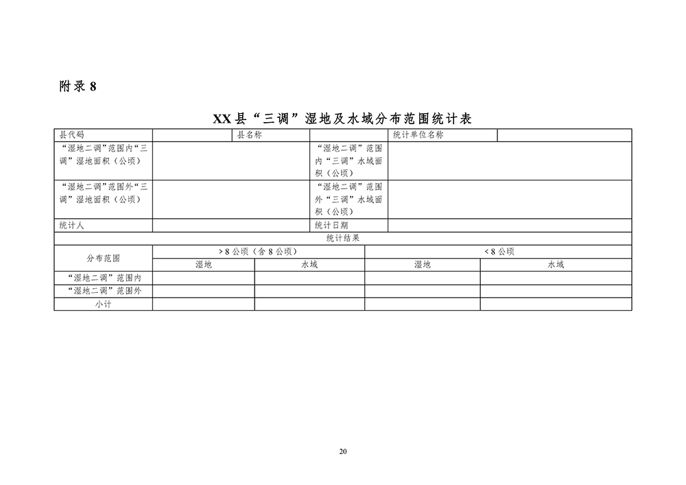 第三次全国国土调查湿地数据比对核查技术规定