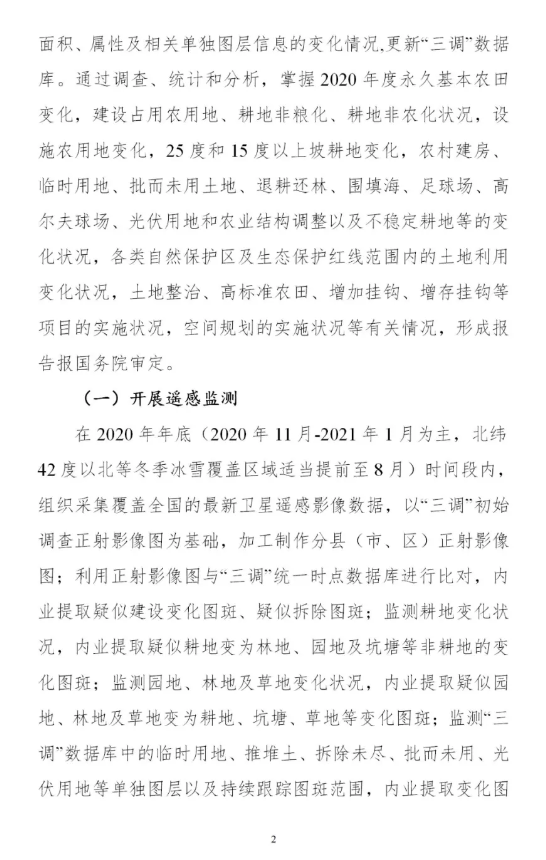 时间表+实施方案，2020年度全国国土变更调查工作来了