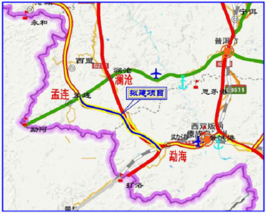 孟连至勐海高速公路建设项目临时用地（勐海段第四批)